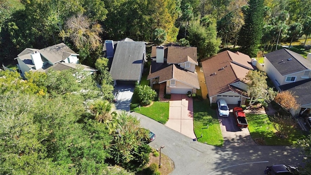 300 Spring Run Cir, Longwood, FL 32779 - aerial perspective of suburban area with a heavily wooded area