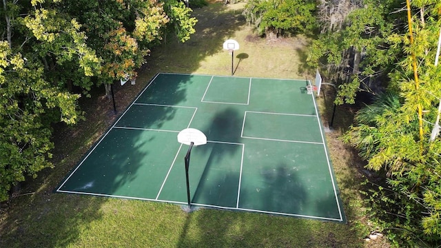 view of sport court