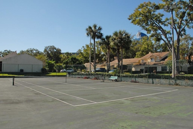 view of tennis court