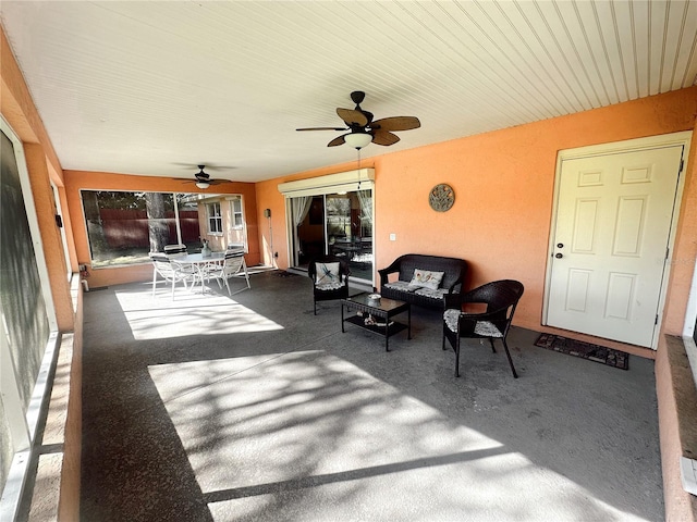 view of patio / terrace featuring an outdoor hangout area