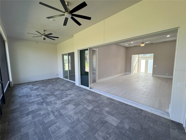 interior space with french doors