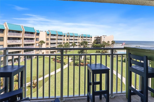 4501 S Atlantic Ave Unit 4090, New Smyrna Beach, FL 32169 - balcony featuring a water view
