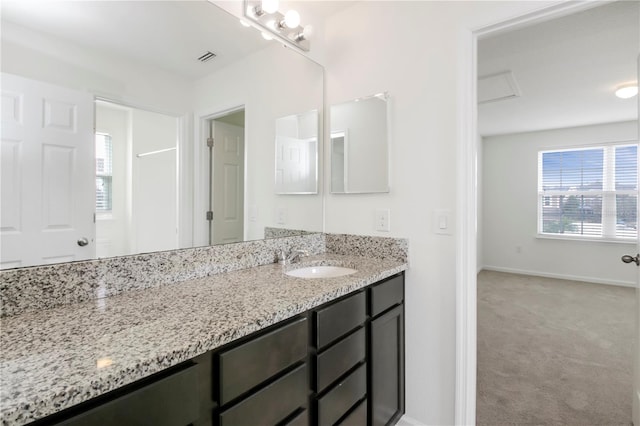 bathroom featuring vanity