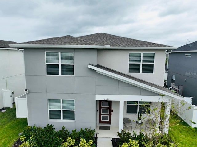 view of front of home