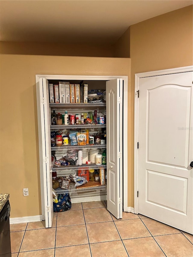 view of pantry