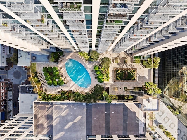 birds eye view of property