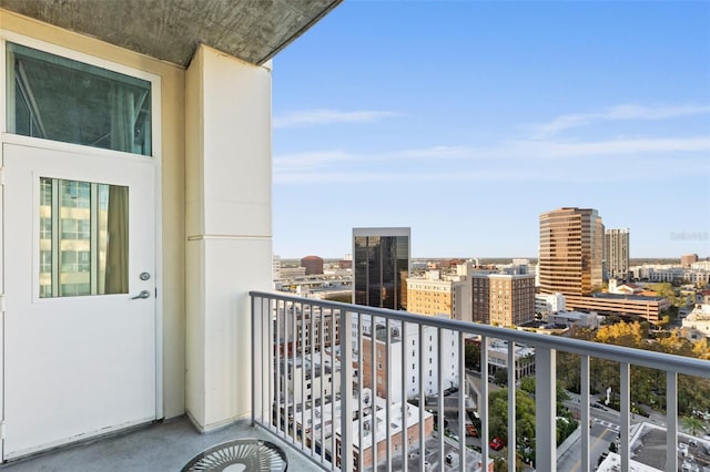 view of balcony