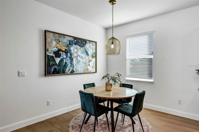 dining room featuring wood-type flooring