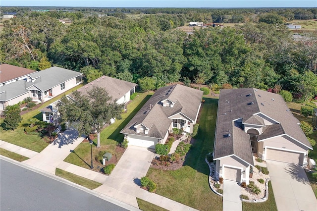 bird's eye view featuring a residential view