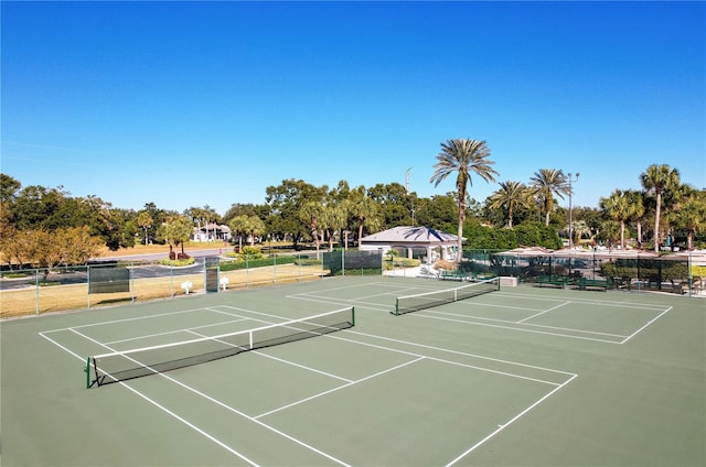 view of sport court