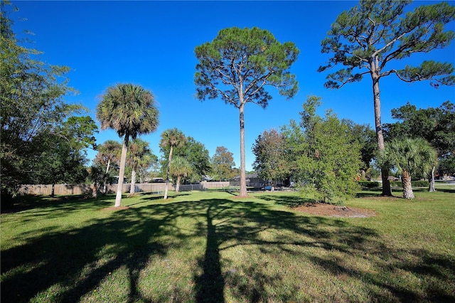 view of community with a lawn