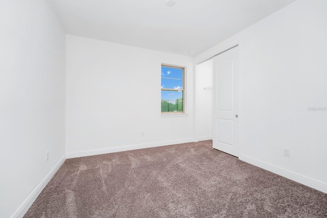 view of carpeted empty room