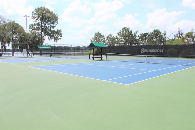 view of sport court