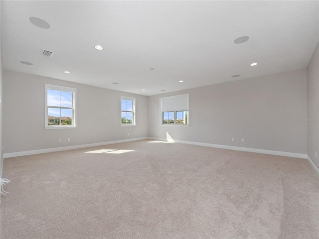 view of carpeted empty room