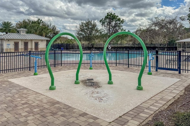 view of play area with a community pool