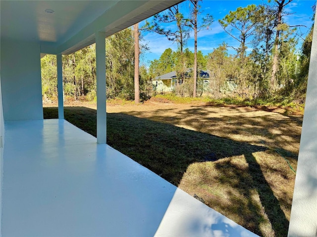 view of yard featuring a patio