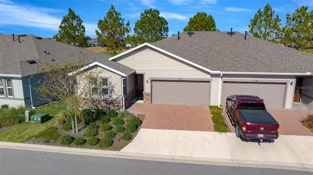 ranch-style house with a garage