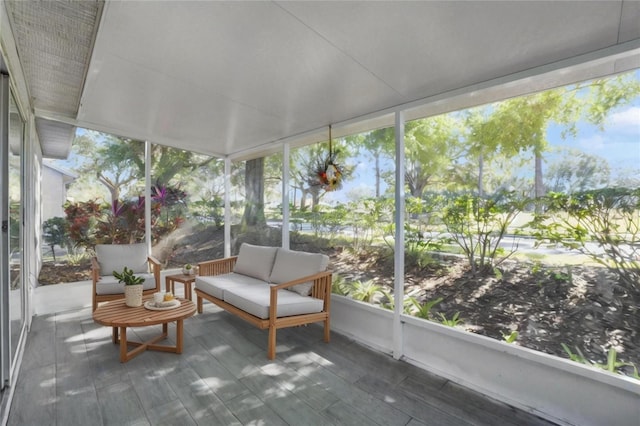 view of sunroom / solarium