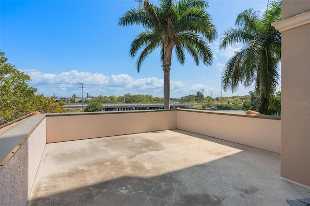 view of patio / terrace featuring a balcony