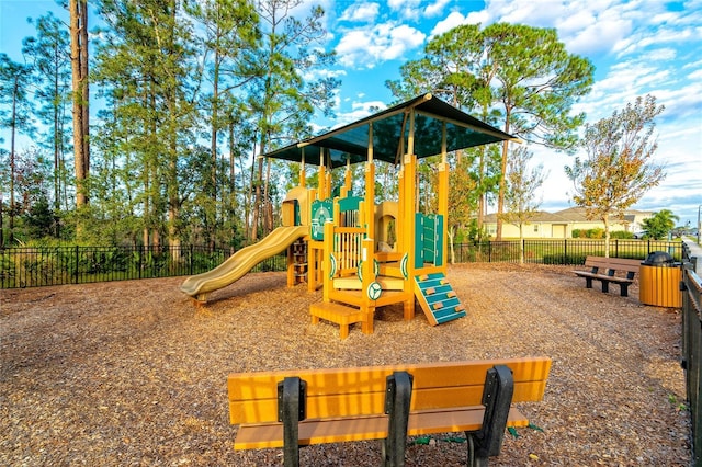 view of play area