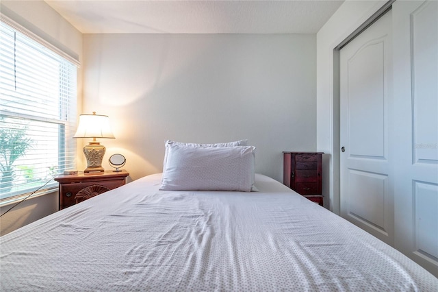 bedroom with a closet