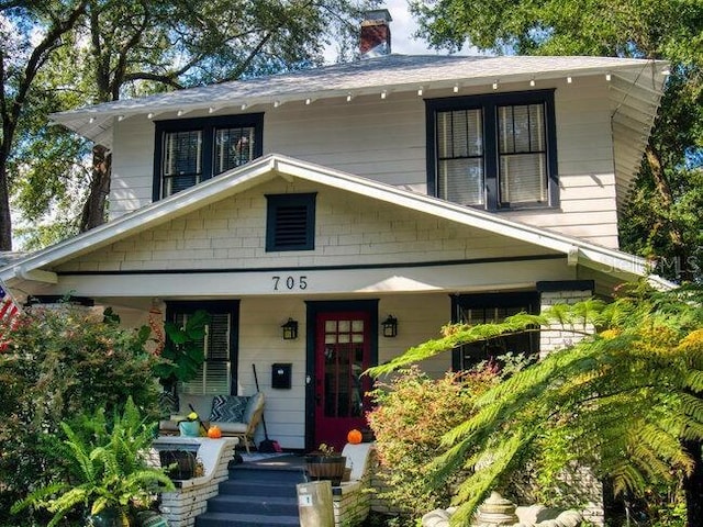 view of front of house with a porch