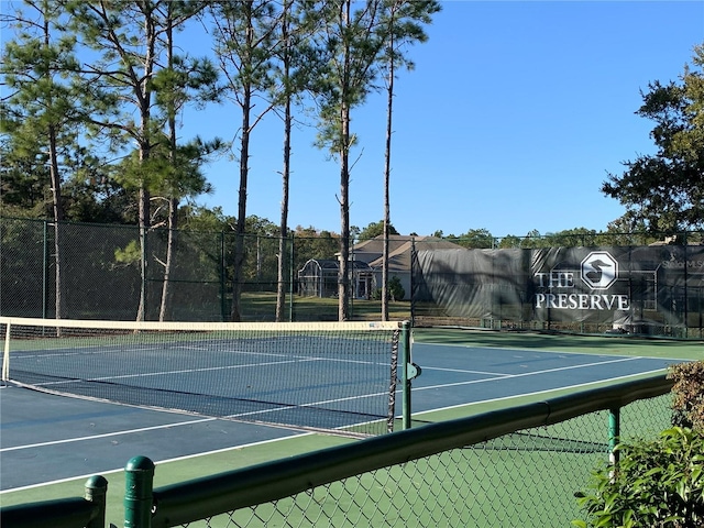 view of sport court