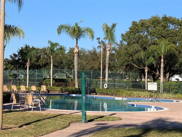 view of pool