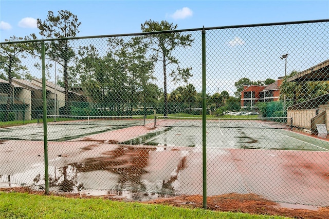 view of tennis court