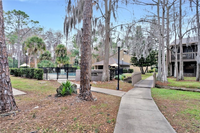 view of property's community with a pool