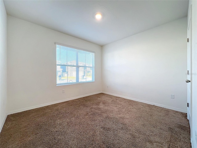 spare room featuring carpet