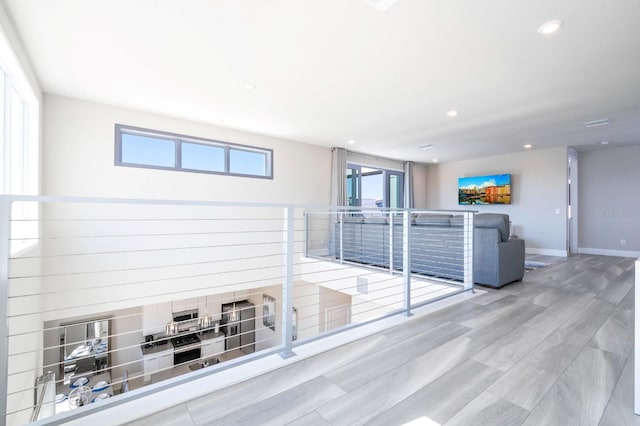 interior space featuring light hardwood / wood-style flooring