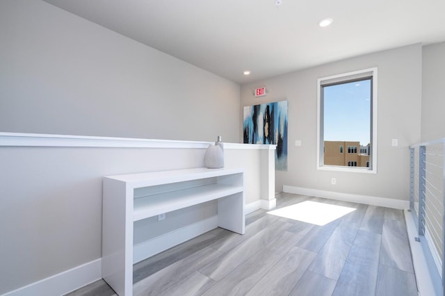 interior space featuring light hardwood / wood-style flooring