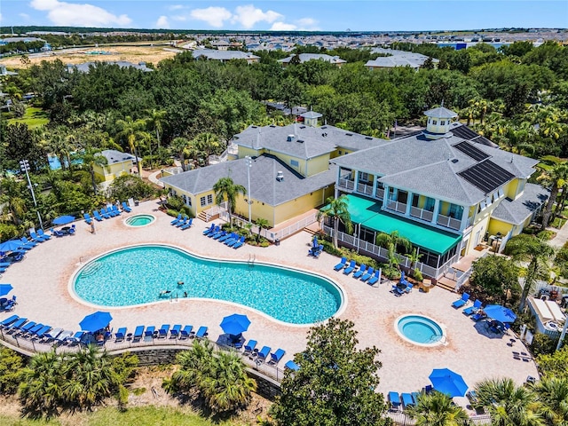 411 Lucaya Loop Unit 411, Davenport, FL 33897 - view from above of property with a pool area