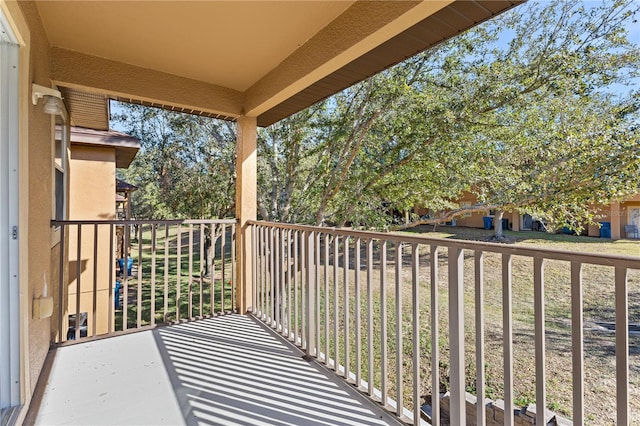 view of balcony