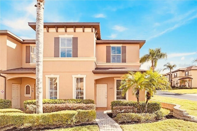 view of front of home featuring stucco siding