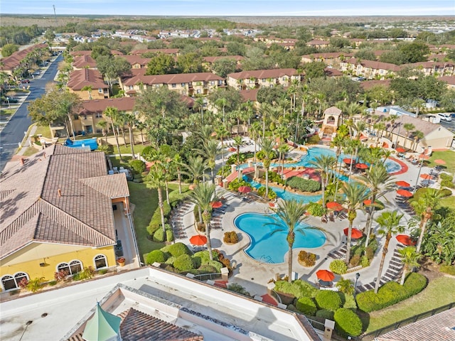 drone / aerial view featuring a residential view