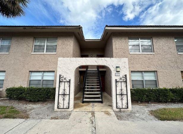 exterior space with stucco siding