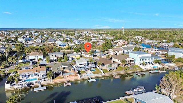 4059 Orient Dr, Hernando Beach, FL 34607 - aerial overview of property's location with nearby suburban area and a nearby body of water