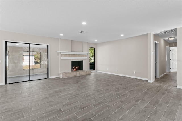 view of unfurnished living room