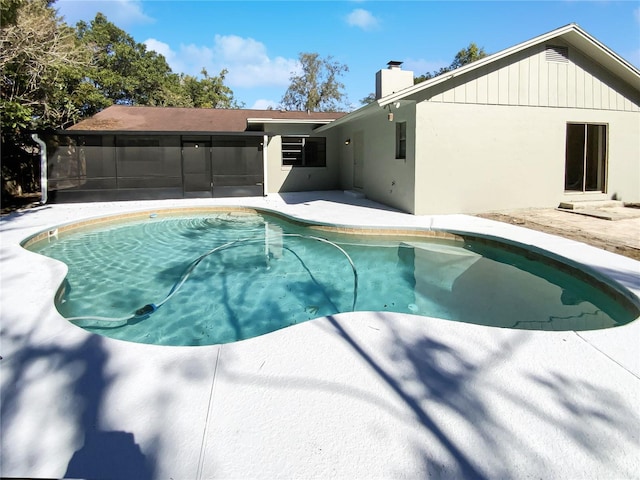 view of pool