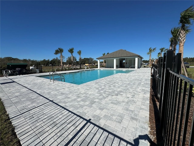 view of pool with a patio