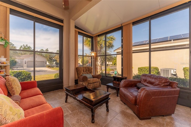 view of sunroom