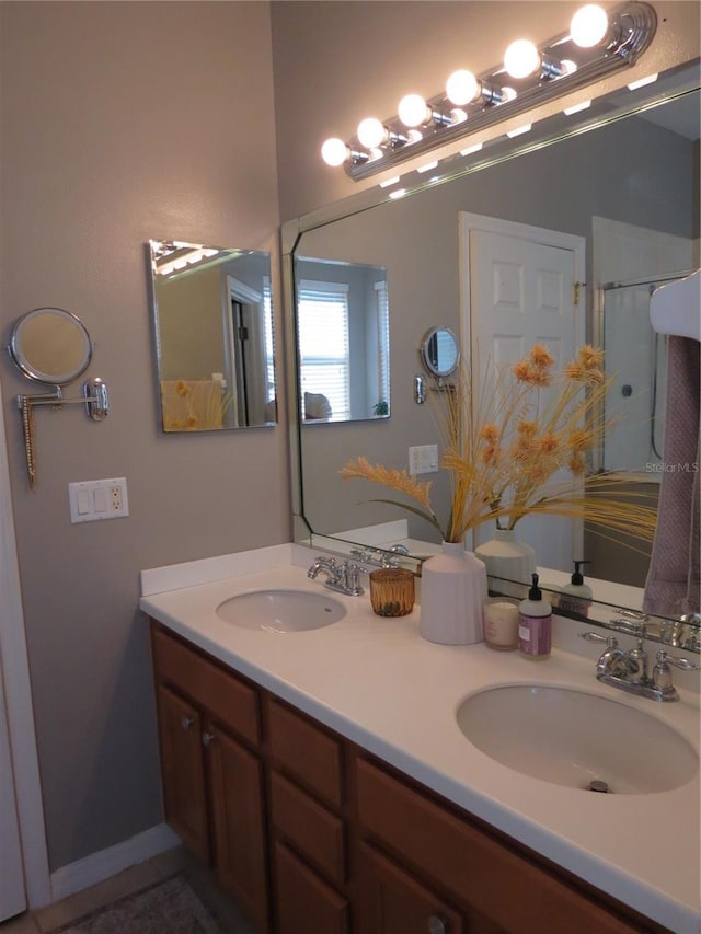 bathroom with vanity