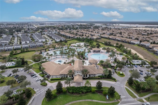 1593 Mulligan Blvd, Davenport, FL 33896 - aerial view of property and surrounding area featuring nearby suburban area and a pool