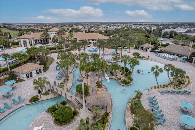 1593 Mulligan Blvd, Davenport, FL 33896 - aerial view of residential area featuring a pool area