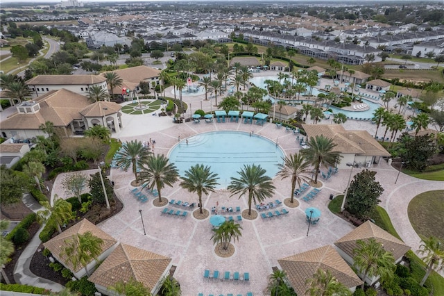 1593 Mulligan Blvd, Davenport, FL 33896 - aerial view of residential area featuring a pool