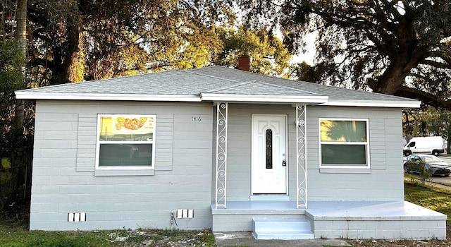 view of ranch-style home