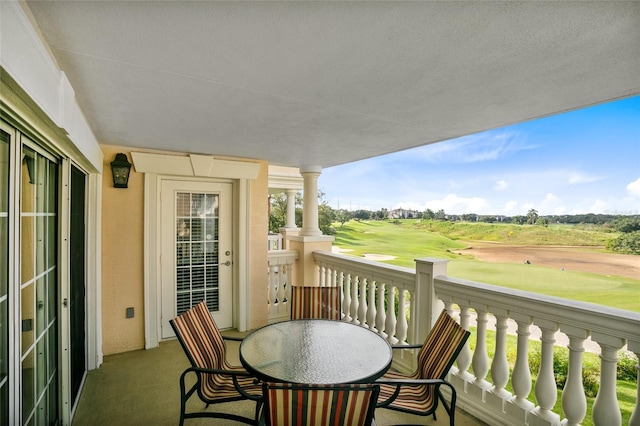 view of balcony