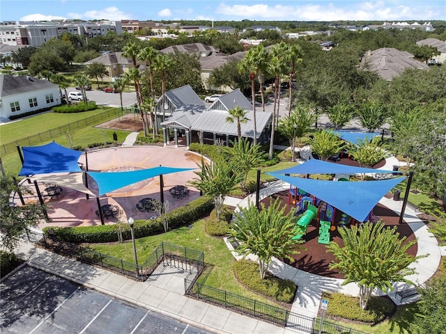 birds eye view of property